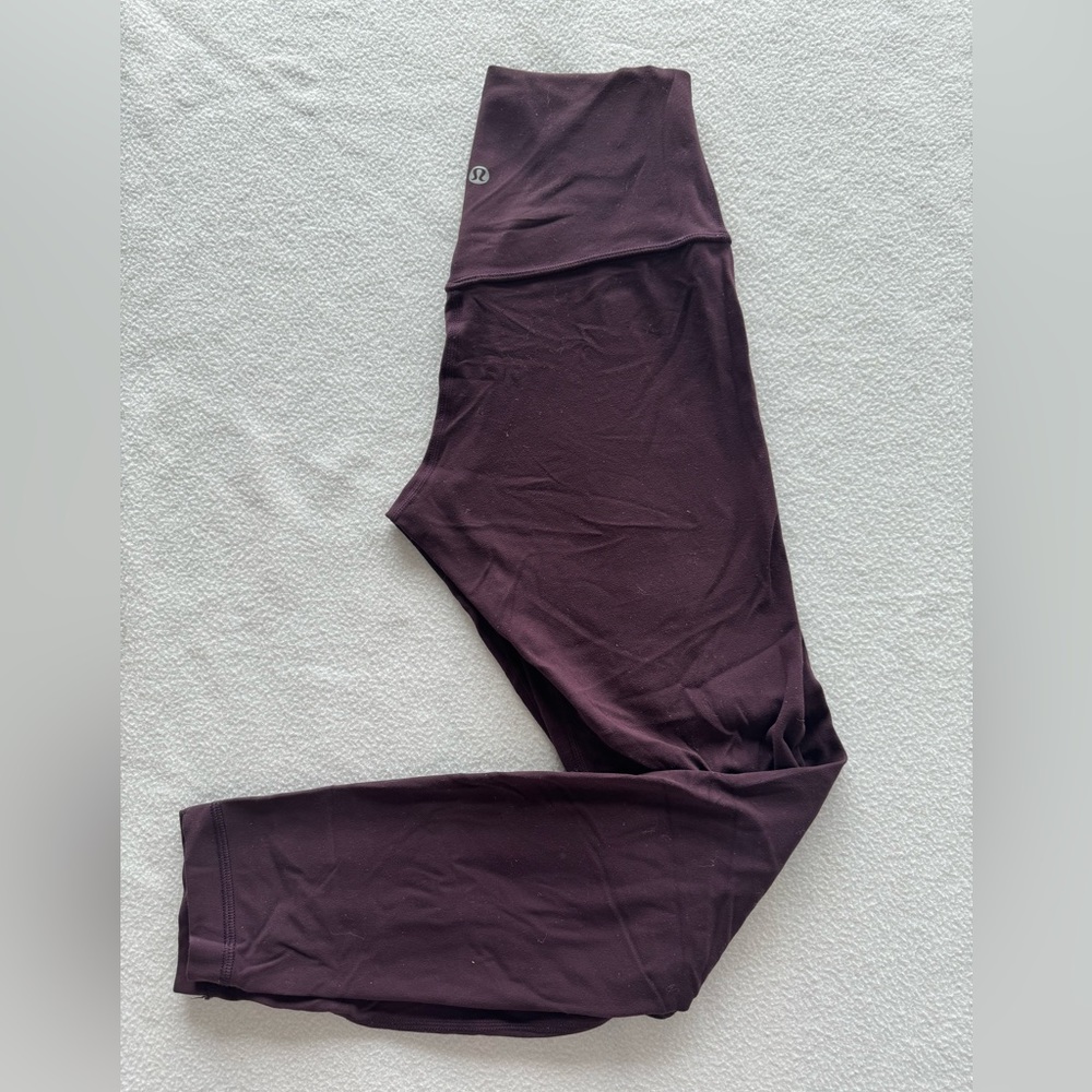 lululemon Align High-Rise Pant 25” - Dark Maroon - Size 4
